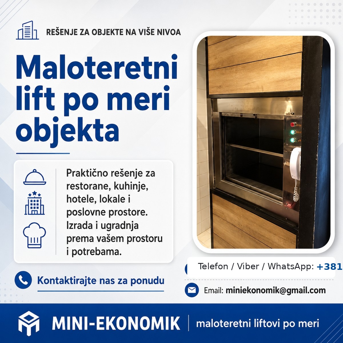 Promo materijal maloteretni lift
